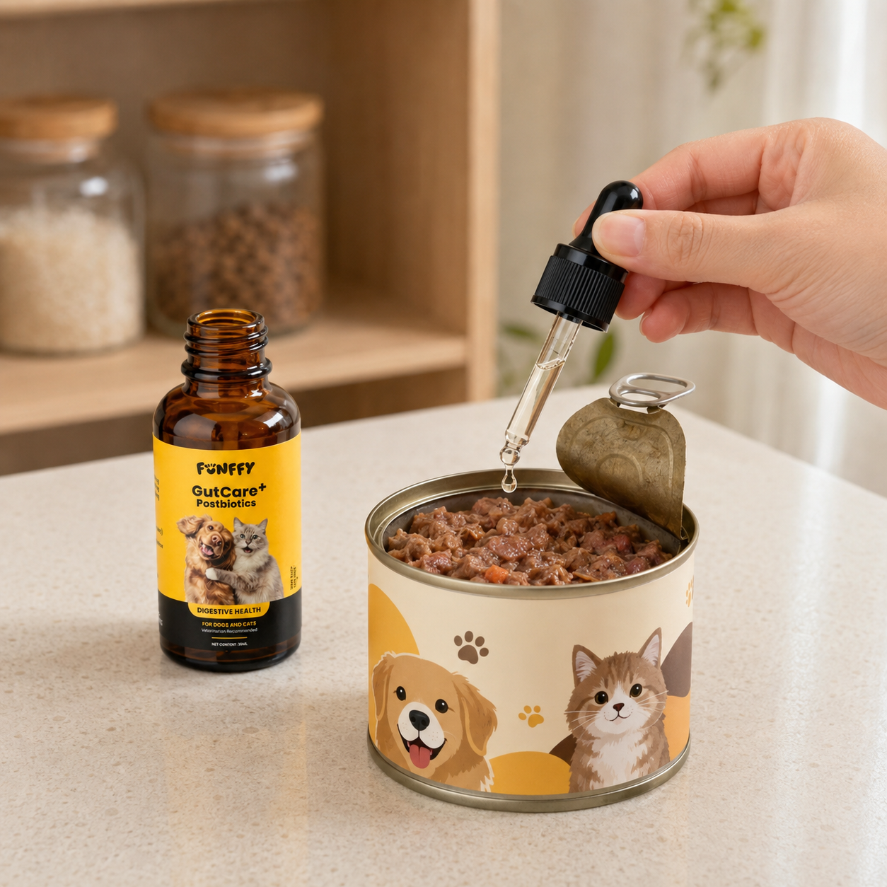 FUNFFY GutCare+ served with canned food