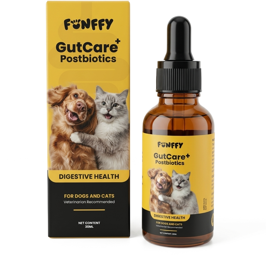 FUNFFY GutCare+ box and 30ml bottle