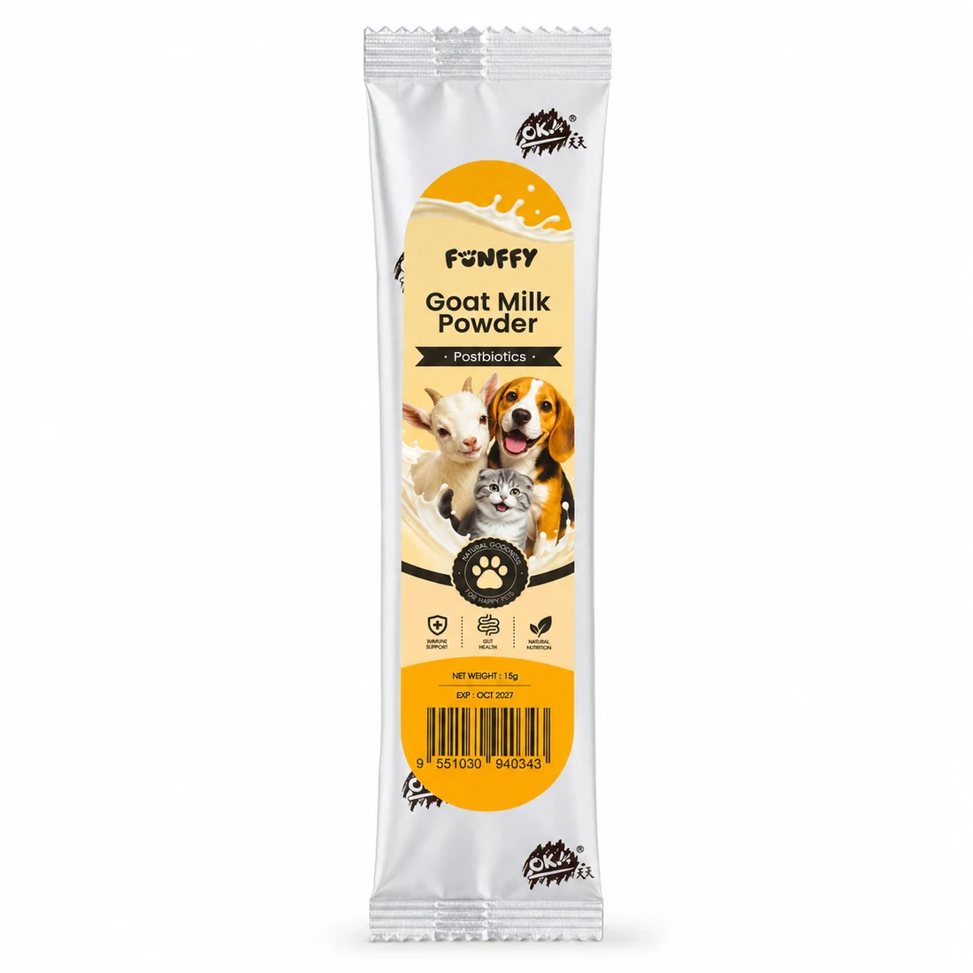 FUNFFY Goat Milk Powder Postbiotics 15g